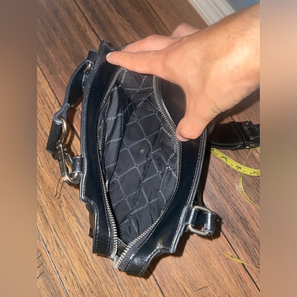 Edgy🖤y2k Steve Madden bag crossbody shoulder bag thick strap black purse - Picture 11 of 14